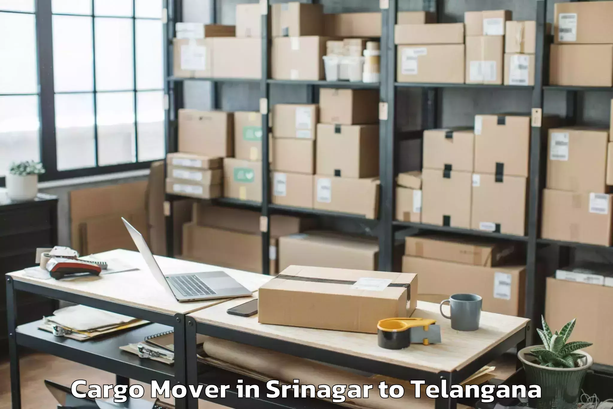 Leading Srinagar to Yellandu Cargo Mover Provider